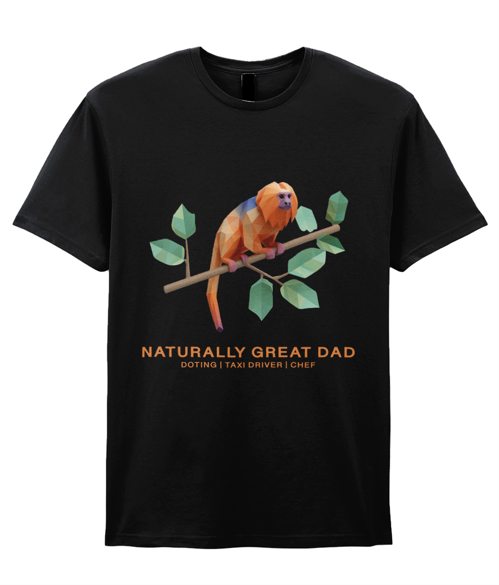 Golden Lion Tamarin Dad 1 - Adult T-shirt