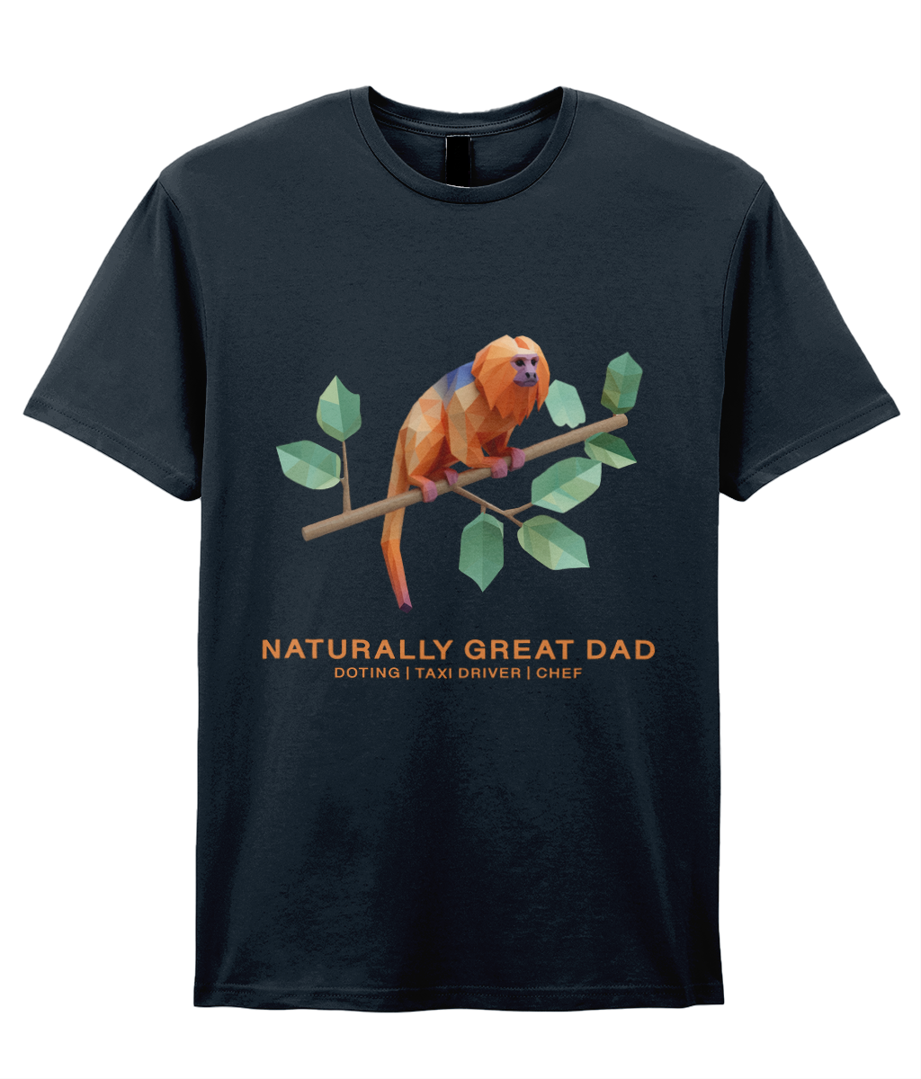 Golden Lion Tamarin Dad 1 - Adult T-shirt