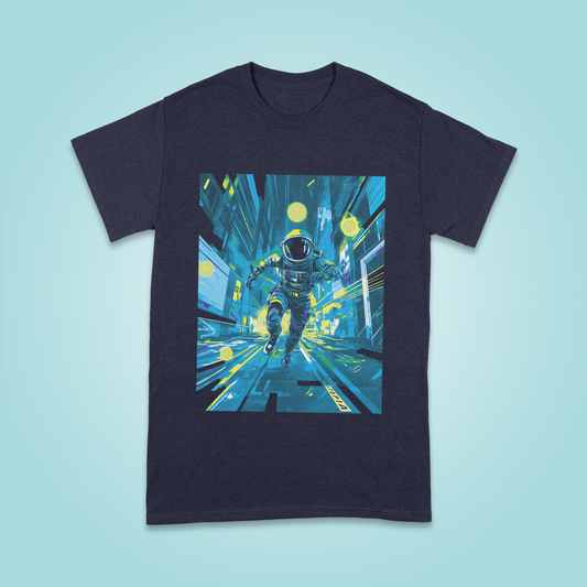 Dystopian Chase Adult T-shirt - Frozen