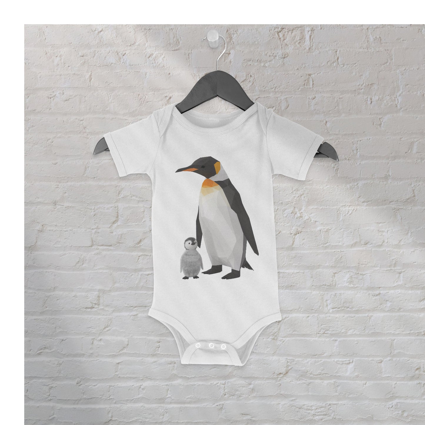 Emperor Penguin Iso Baby Bodysuit