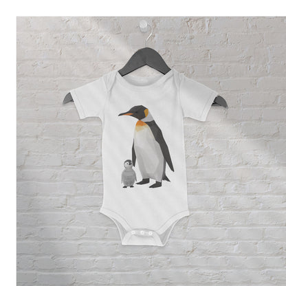 Emperor Penguin Iso Baby Bodysuit