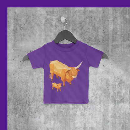 Isometric Highland Cattle Toddler T