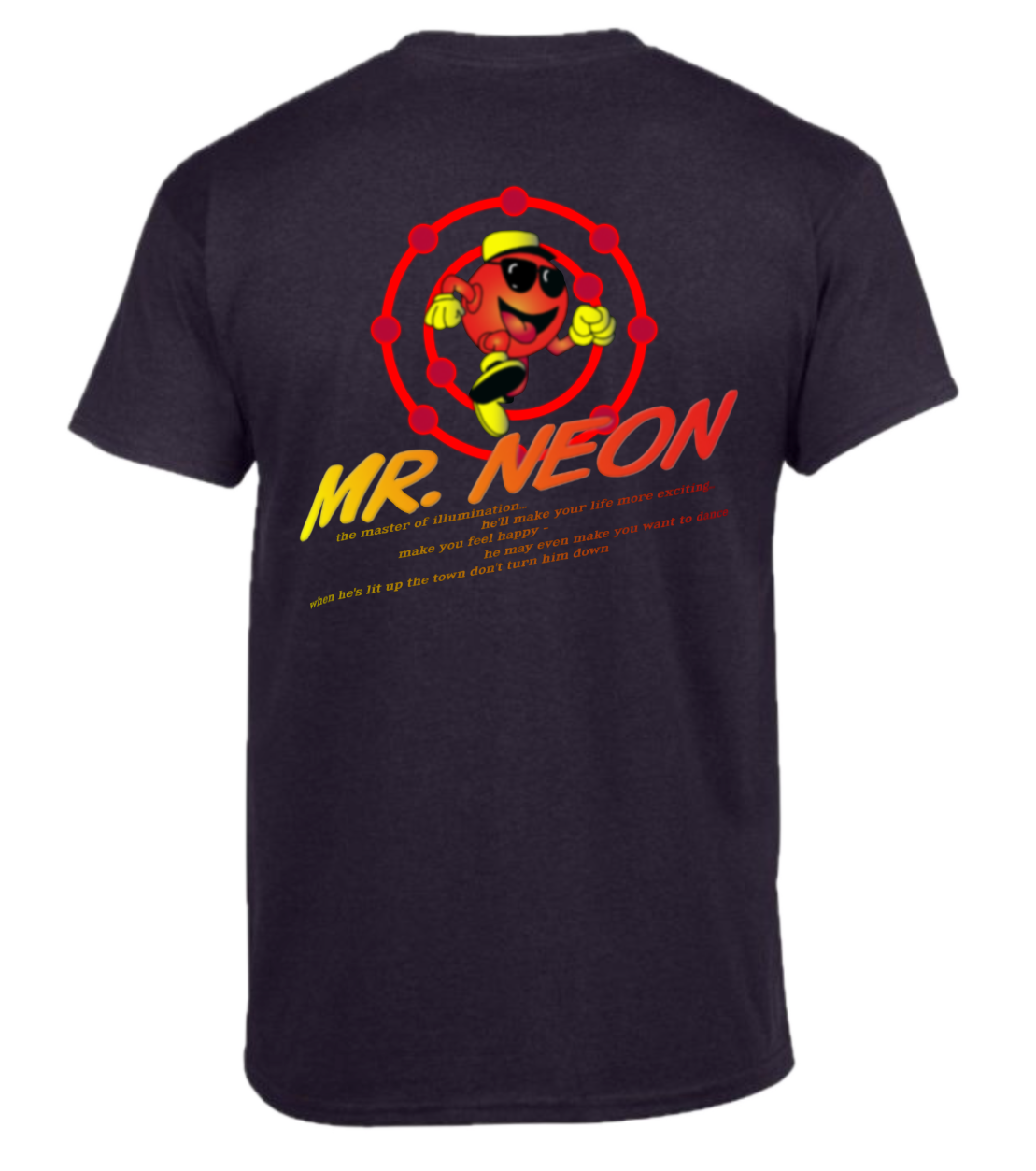 Mr Neon Unisex Adults T-shirt