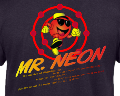 Mr Neon Unisex Adults T-shirt