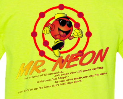 Mr Neon Unisex Adults T-shirt