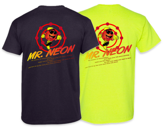 Mr Neon Unisex Adults T-shirt
