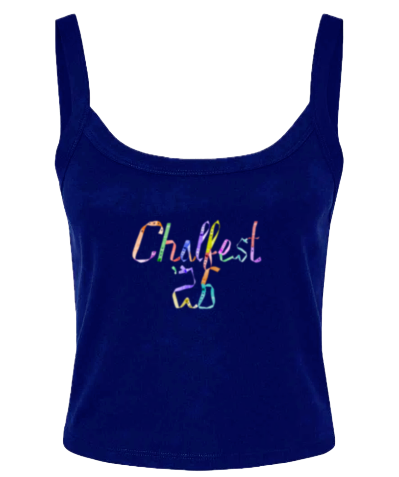 Chalfest '26: Unified Pastels - Women's micro rib spaghetti strap tank