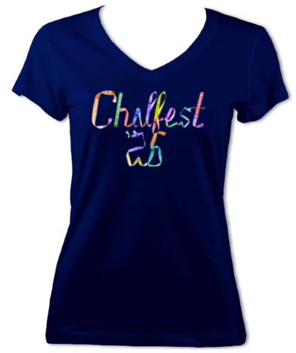 Chalfest '26: Unified Pastels - Women's Fitted V-neck T-shirt