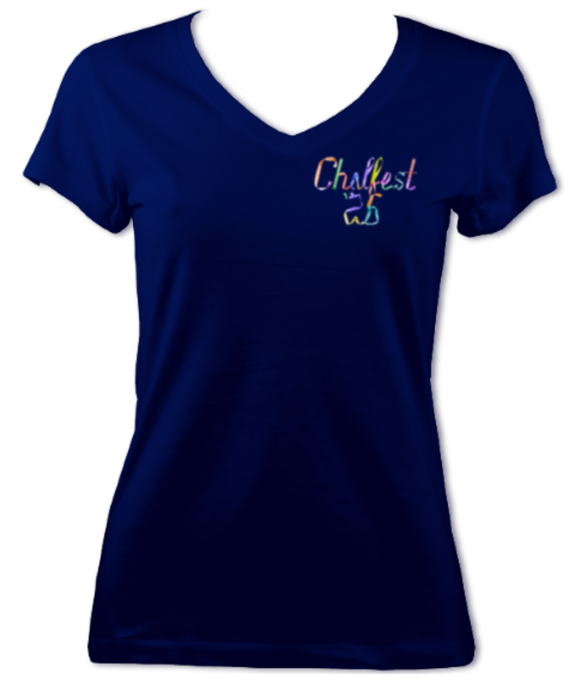 Chalfest '26: Unified Pastels - Women's Fitted V-neck T-shirt