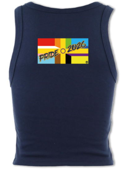 Nailsworth Pride - micro-rib crop racer tank