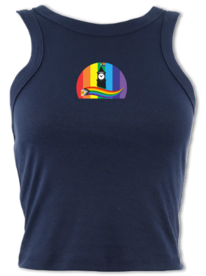 Nailsworth Pride - micro-rib crop racer tank