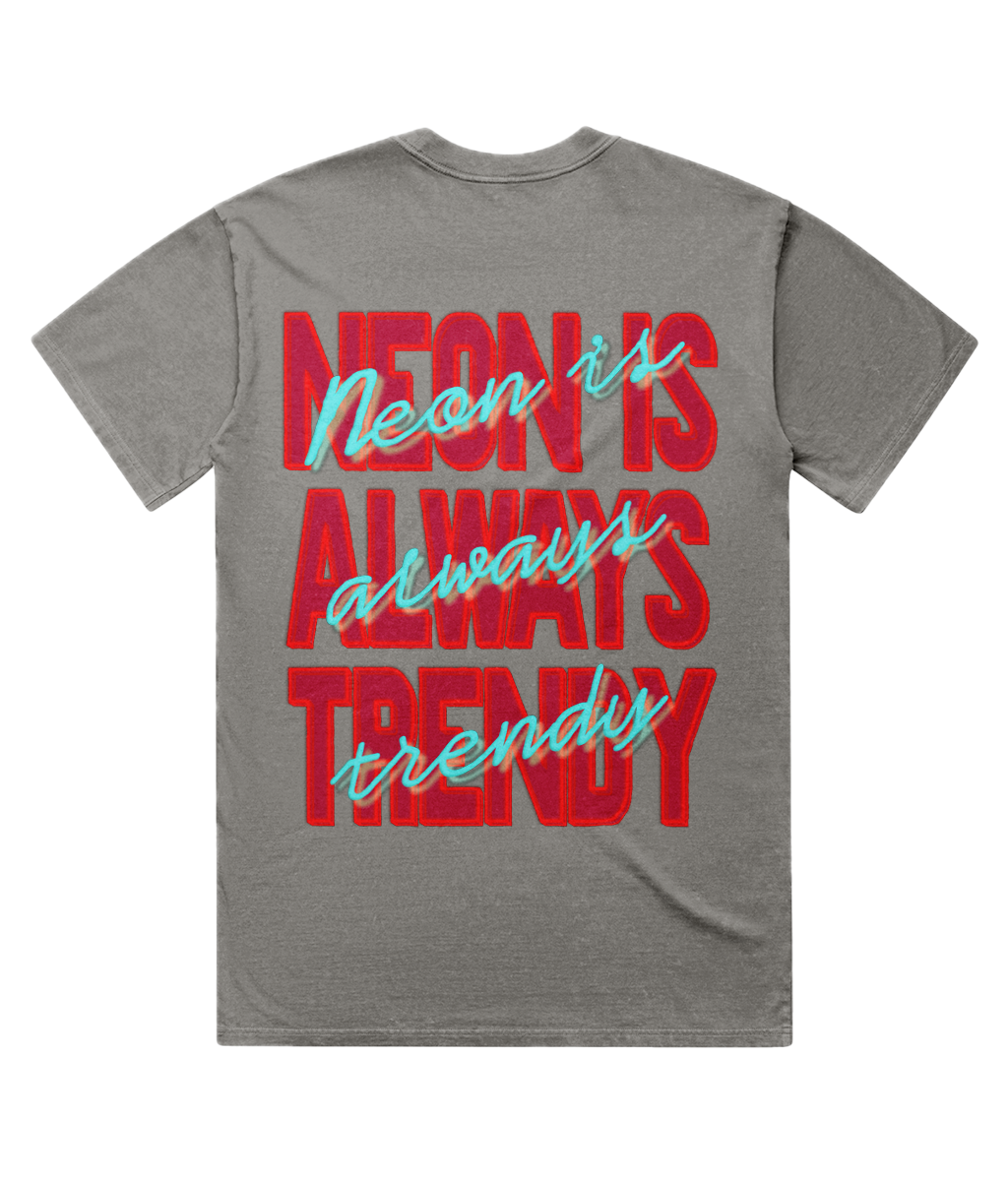 Neon is Always Trendy Acid-Washed Oversize Lux T-shirt – XTOPIA