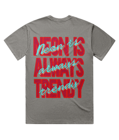 Neon is Always Trendy Acid-Washed Oversize Lux T-shirt