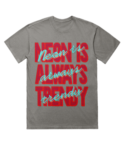Neon is Always Trendy Acid-Washed Oversize Lux T-shirt