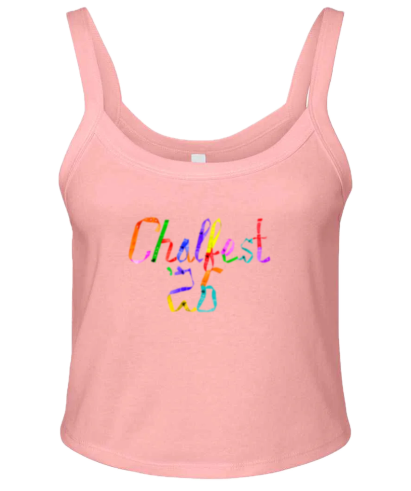 Chalfest '26: Unified Carnival - Women's micro rib spaghetti strap tank