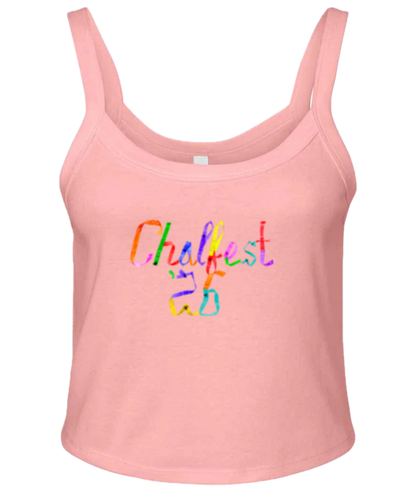 Chalfest '26: Unified Carnival - Women's micro rib spaghetti strap tank