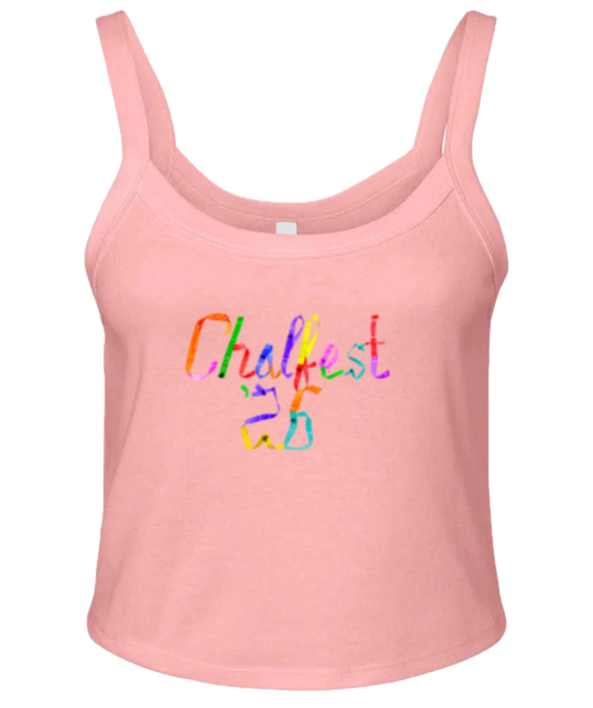 Chalfest '26: Unified Carnival - Women's micro rib spaghetti strap tank