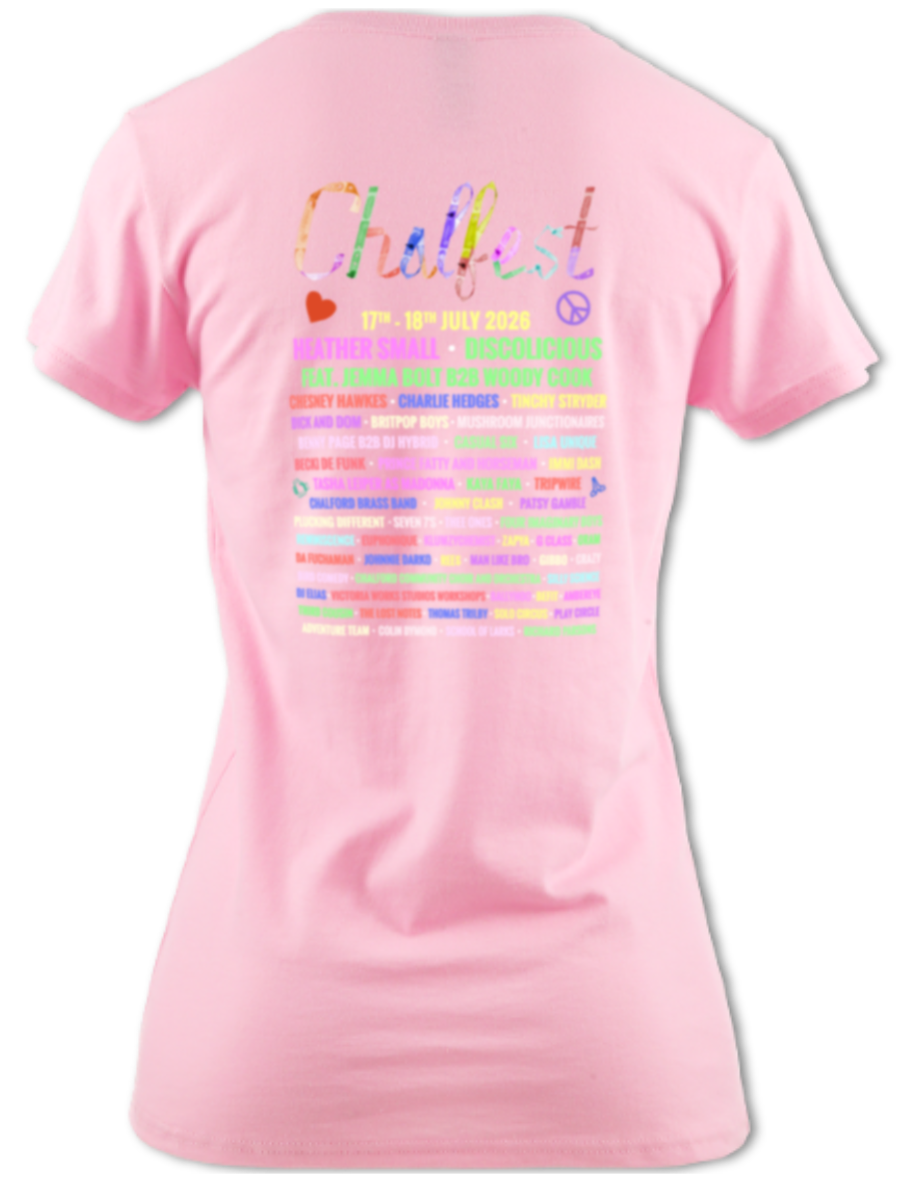 Chalfest '26: Unified Pastels - Women's scoop-neck T-shirt