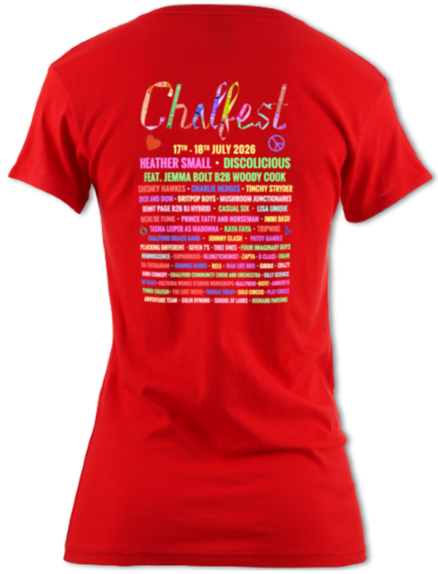 Chalfest '26: Unified Pastels - Women's scoop-neck T-shirt