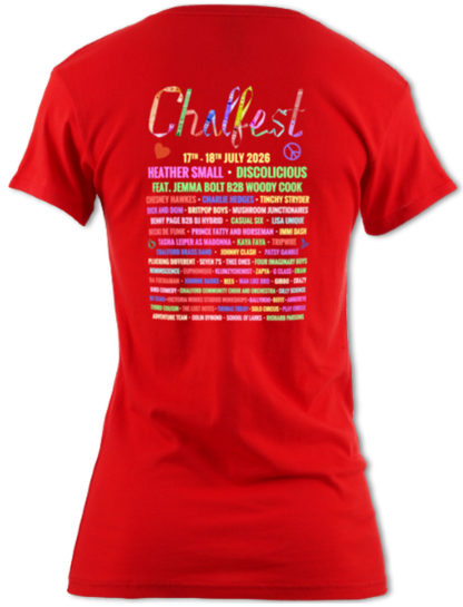 Chalfest '26: Unified Pastels - Women's scoop-neck T-shirt