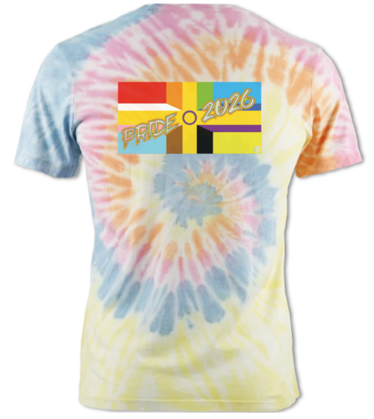Nailsworth Pride - tie-dye T-shirt
