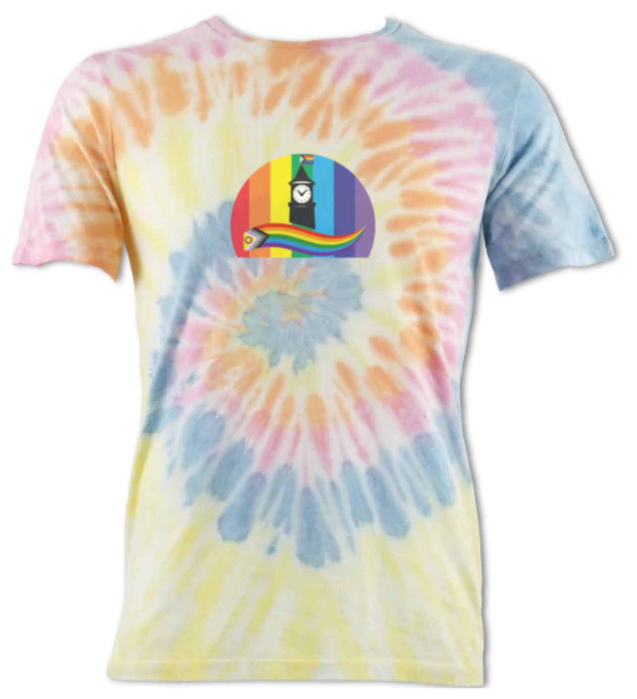 Nailsworth Pride - tie-dye T-shirt