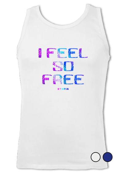 I Feel So Free (Blue Raspberry) - vest top