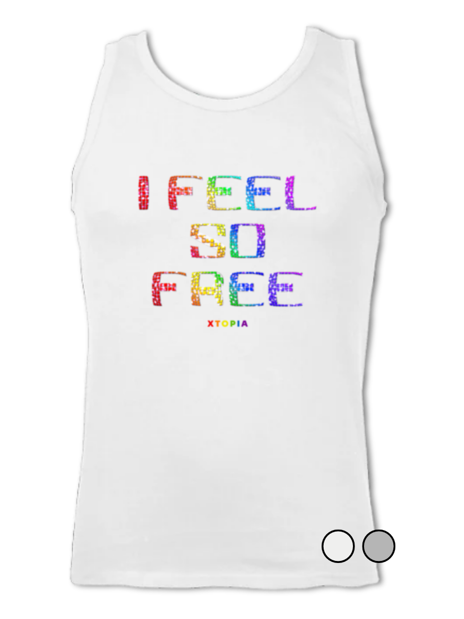 I Feel So Free (Rainbow) - vest top