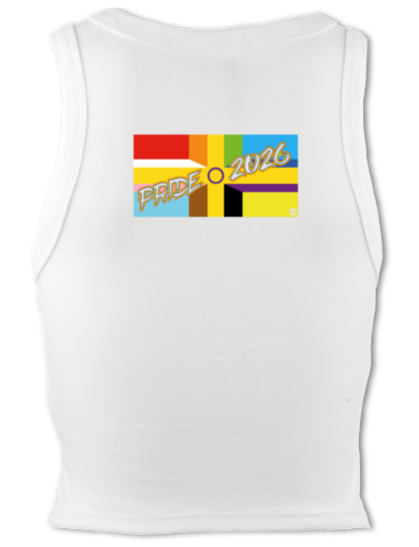 Nailsworth Pride - micro-rib crop racer tank