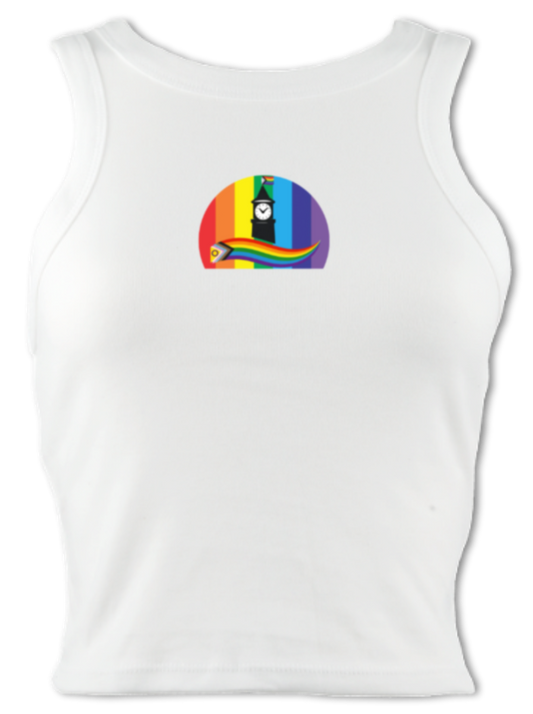 Nailsworth Pride - micro-rib crop racer tank