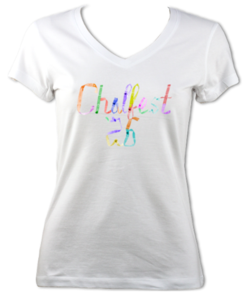 Chalfest '26: Unified Pastels - Women's Fitted V-neck T-shirt