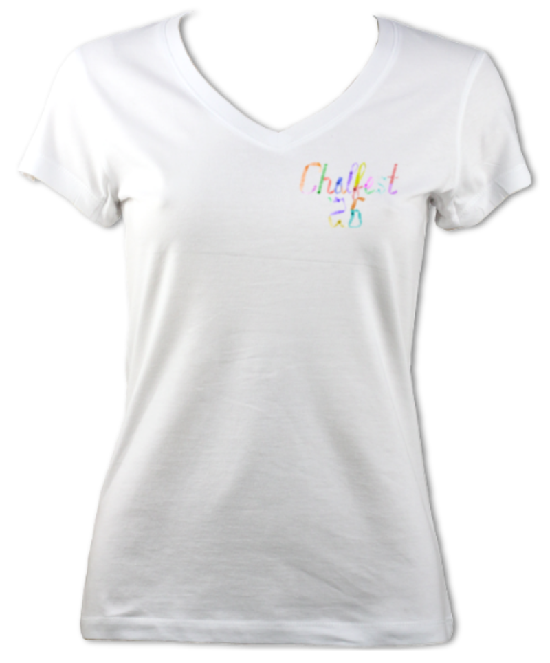 Chalfest '26: Unified Pastels - Women's Fitted V-neck T-shirt