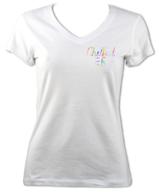 Chalfest '26: Unified Pastels - Women's Fitted V-neck T-shirt