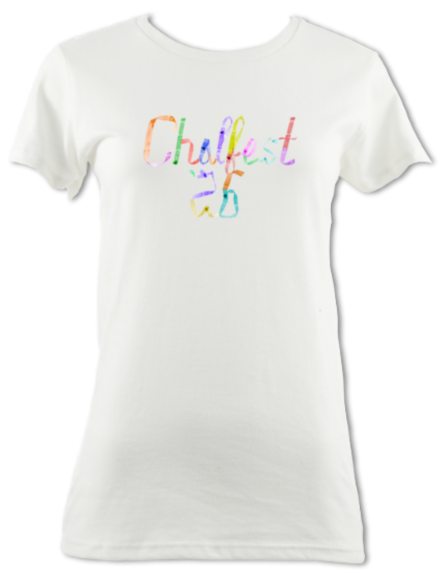 Chalfest '26: Unified Pastels - Women's scoop-neck T-shirt