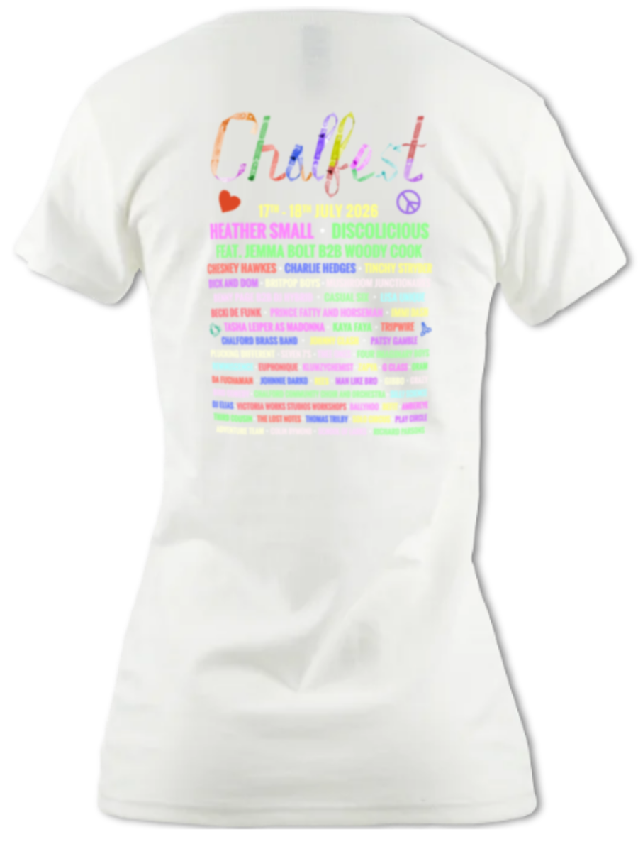 Chalfest '26: Unified Pastels - Women's scoop-neck T-shirt