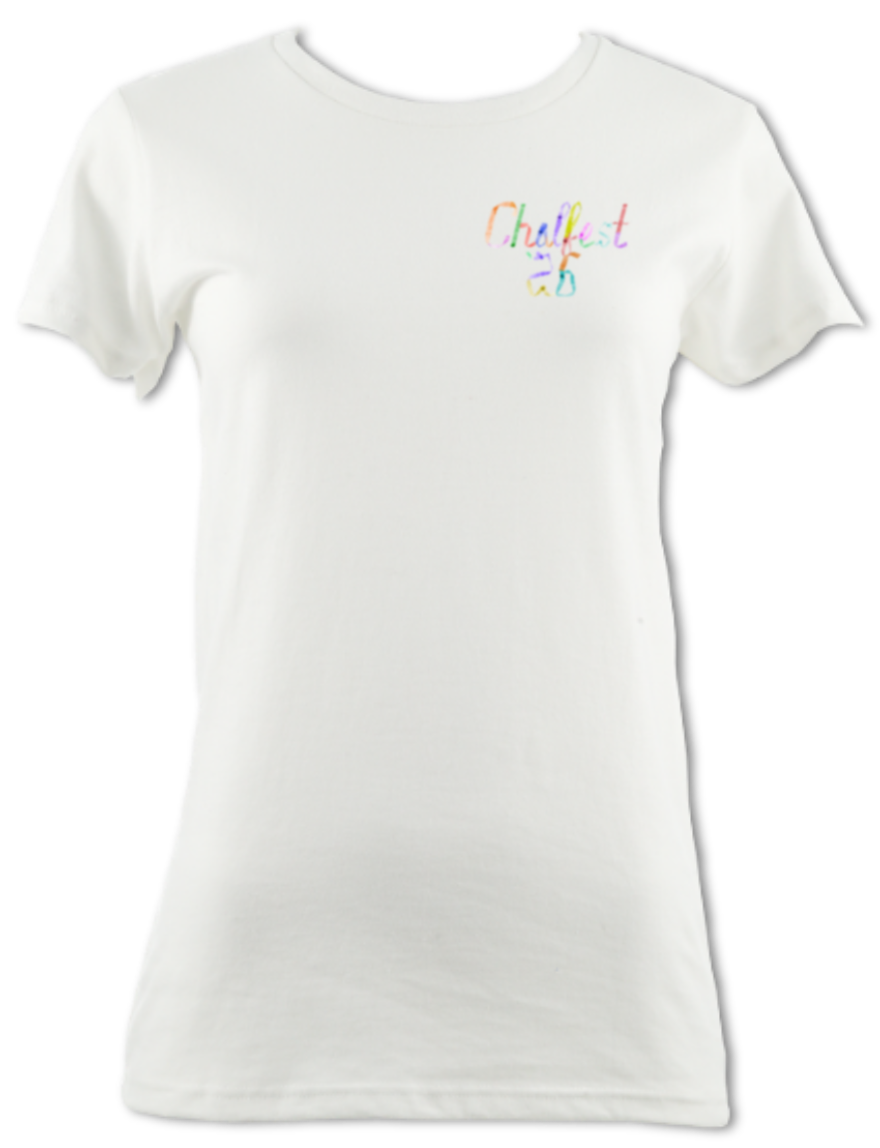 Chalfest '26: Unified Pastels - Women's scoop-neck T-shirt