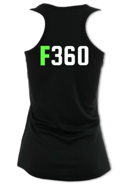 F360 Gym Logo - Women's Racer-back Tech Vest