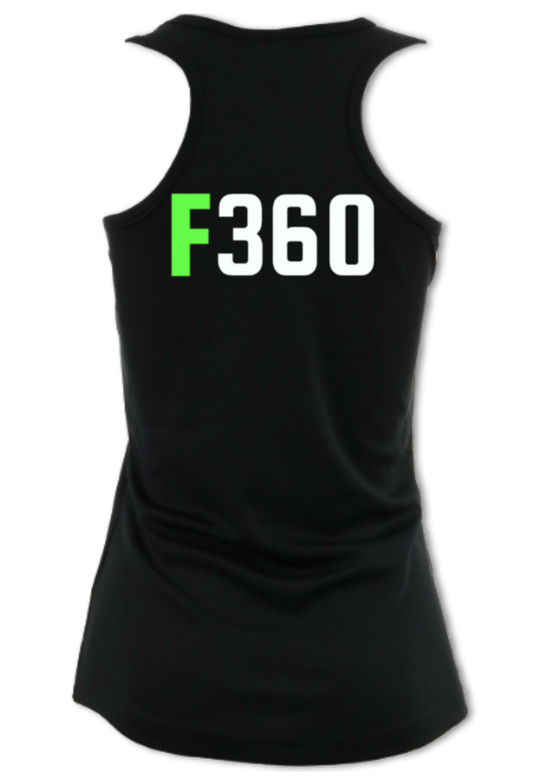 F360 Gym Logo - Women's Racer-back Tech Vest