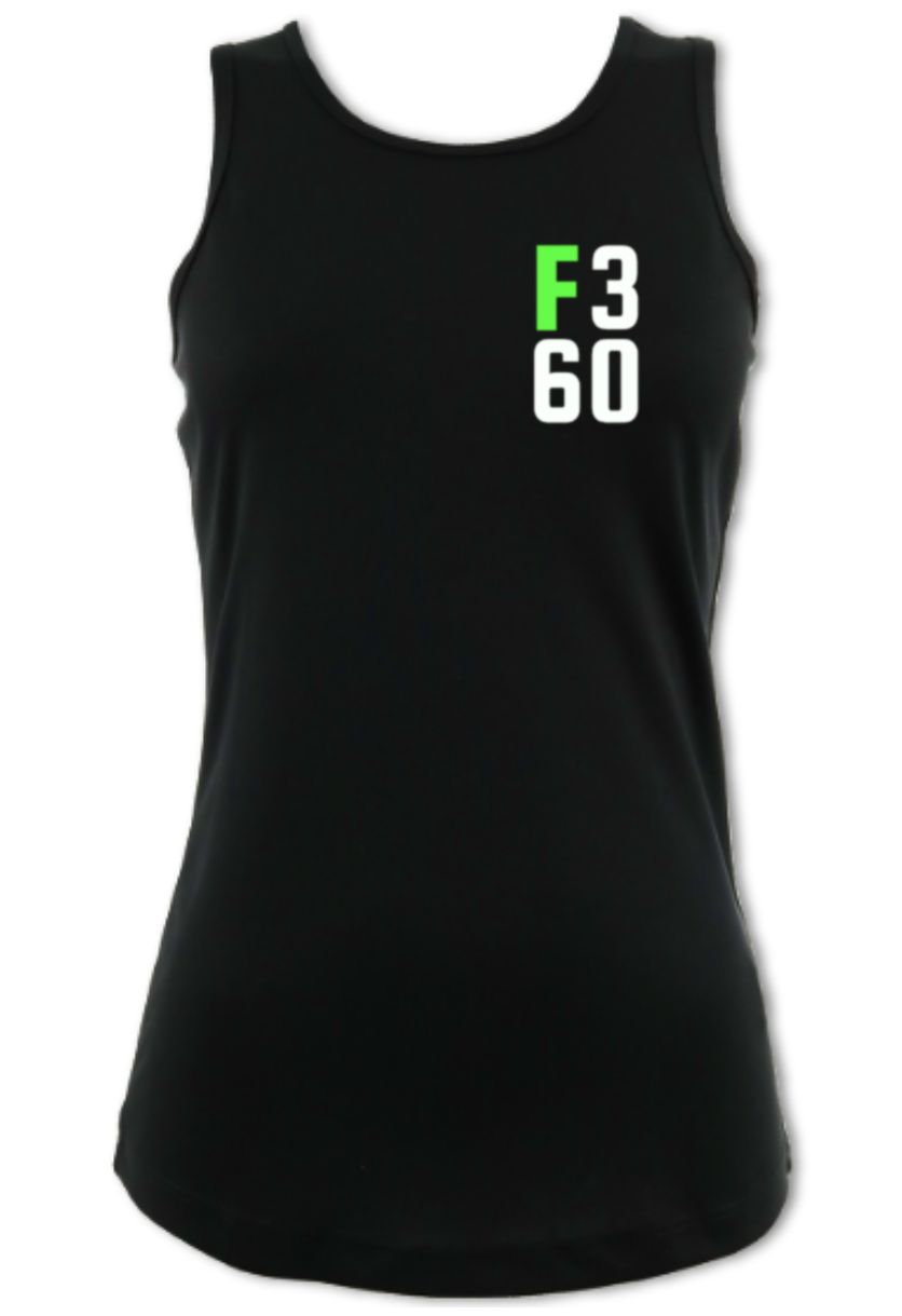 F360 Gym Logo - Women's Racer-back Tech Vest