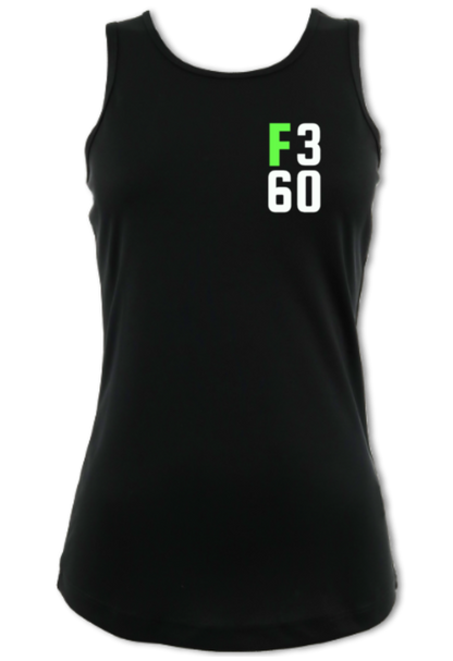 F360 Gym Logo - Women's Racer-back Tech Vest