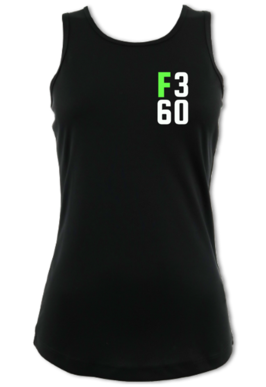 F360 Gym Logo - Women's Racer-back Tech Vest